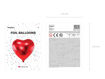 Picture of FOIL BALLOON HEART RED 24 INCH